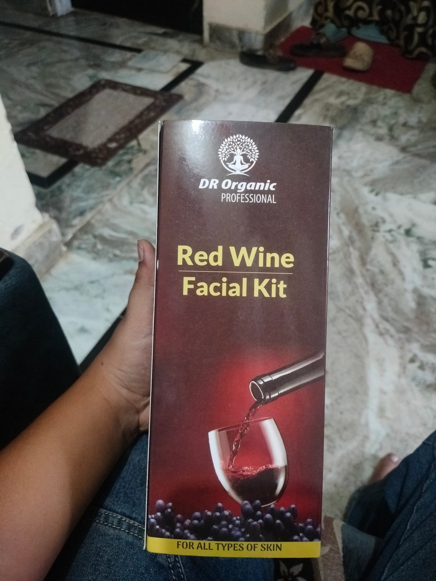 Red wine facial kit
